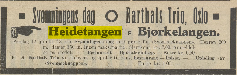 Heidetangen 12071936 svømmingens dag og fest